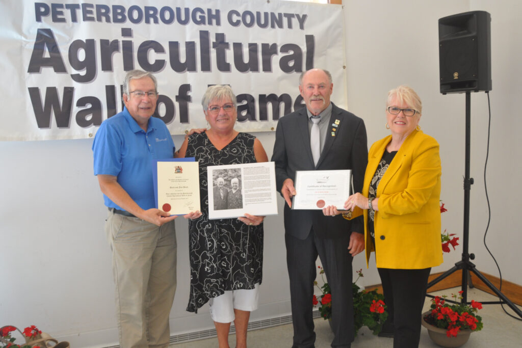 Ptbo Mayor Jeff Leal, Barb Buck, Jim Buck, Ptbo County Warden Bonnie Clark
